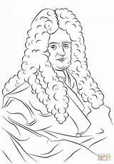 Leibniz Gottfried Wilhelm Colorare Pages Supercoloring Disegno Kolorowanka Inventors sketch template