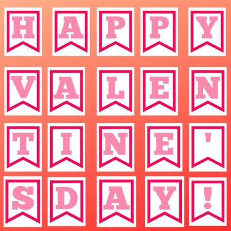 easy diy valentines day printable banners   peculiar