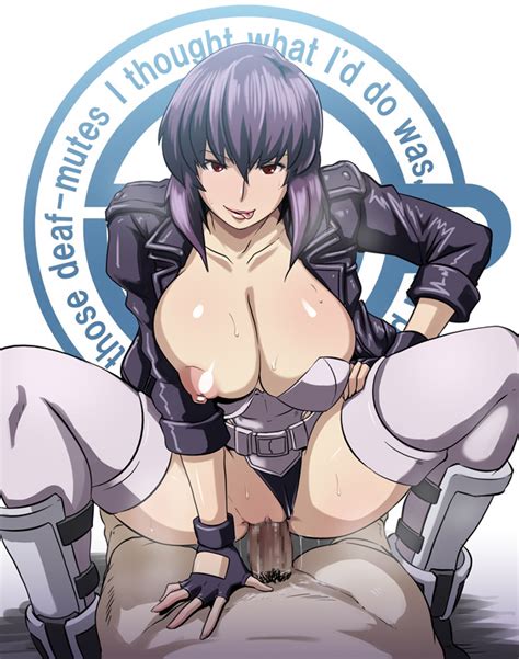 kusanagi motoko ghost in the shell and 1 more drawn by