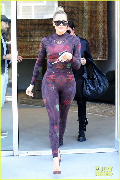 Khloe Kardashian Sports Skin Tight Bodysuit While Filming New Hulu