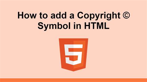 add  copyright  symbol  html