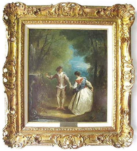 Louis Joseph Watteau De Lille 18th Century French Oil Painti