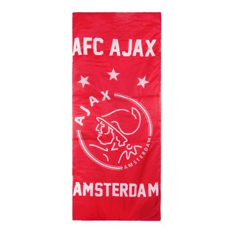 ajax sleeping bag red logo kids official ajax fanshop