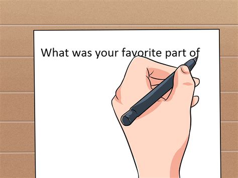 ways  write interview questions wikihow