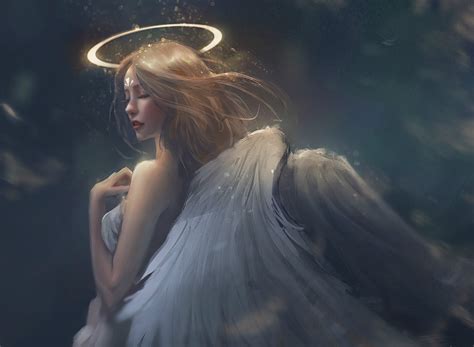 Download Wings Fantasy Angel Hd Wallpaper By Trungbui42