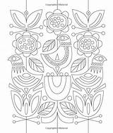 Embroidery Scandinavian Patterns Choose Board Bordado sketch template