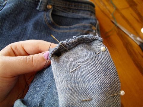 cropped jeans  steps instructables