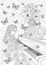 Pianist Mandalas Mandala Colorir Favoreads Imprimir Coloriage Adults Musicais sketch template
