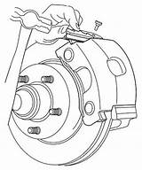 Drawing Brake Brakes Caliper Disc Line Install Getdrawings sketch template