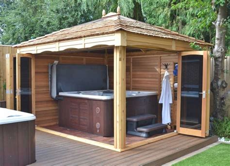 Gazeebo Enclosed Hot Tub Pergola Gazebo Ideas