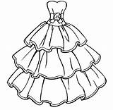 Coloring Pages Wedding Printable Dress Dresses Girls Gown Barbie Ball Kids Fashion Sheets Popular Cute Educativeprintable Books sketch template