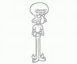 Squidward Coloring Pages Popular sketch template
