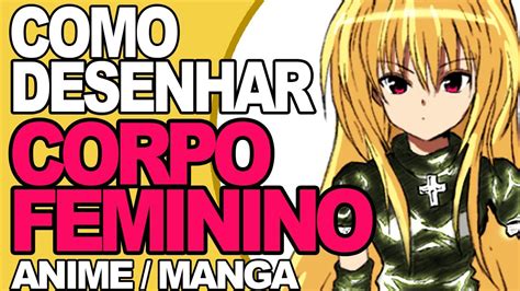 como desenhar anime corpo feminino passo a passo