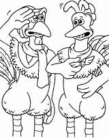 Coloring Pages Chicken Run Chook Temple Template Kids Fun sketch template