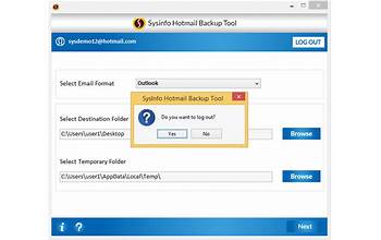 SysInfo Hotmail Backup Tool screenshot #4