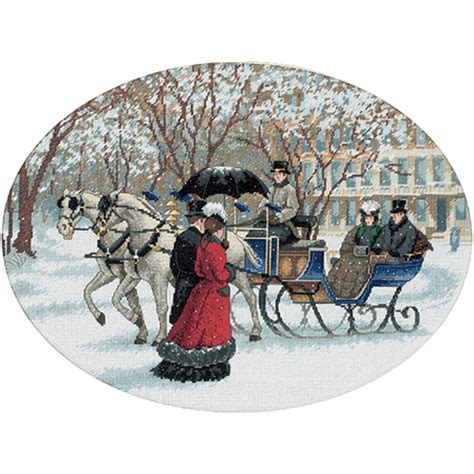 dimensions gold collection winter impressions counted cross stitch