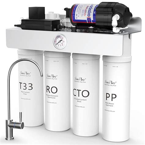 Simpure T1 400 Uv Tankless Reverse Osmosis System 5 Stage Filtration