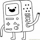 Bmo Coloring Time Adventure Pages Color Gunter Keyboard Coloringpages101 Cartoon Getcolorings sketch template