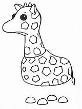 Roblox Coloring Pages Adopt Giraffe Do Printable Kolorowanki Print Animaux Wydrukowania Kids sketch template