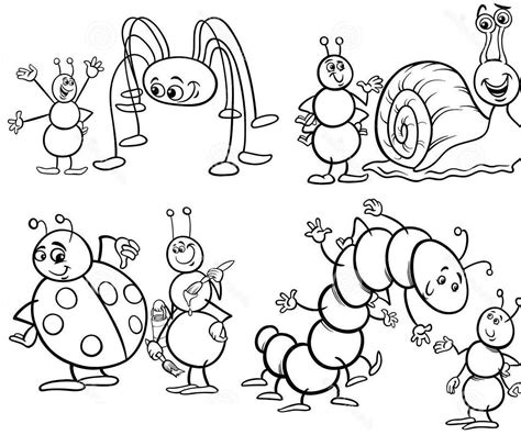 bugs unique  funny coloring pages  kids uc printable bugs