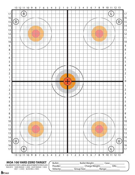 printable zeroing targets  yards printable word searches