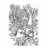 Gnome Coloring Pages Books Printable sketch template