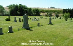 holland cemetery  moxee city washington find  grave cemetery