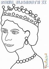 Angleterre Reine Elisabeth Encequiconcerne Greatestcoloringbook Incroyable sketch template