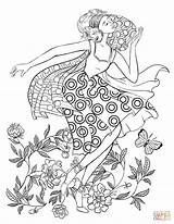 Coloring Pages Dancing 70s Woman Supercoloring Printable sketch template