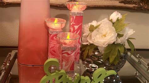 dollar tree diy glam home decor candle holders diy crafts