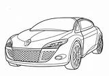 Renault Megane Coloring Pages sketch template
