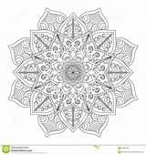 Mandala Indisch Arabisch Ornamento Indiano Islamico Arabo Rotondo Annata Muster Islamisch Islamitisch Uitstekend Rond Rundes Verzierungs Weinlese sketch template