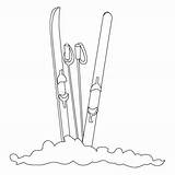 Ski Drawing Drawings Skiing Easy Line Lift Coloriage Pencil Colorier Skis Color Site Doodle Colorful Sports Du Quilts Pencils Watercolor sketch template
