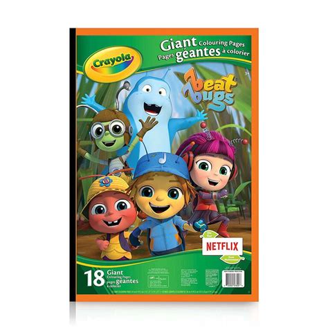 crayola giant colouring pages beat bugs toys   canada