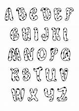 Alphabet Coloring Pages Simple Kids Font Color Fonts Adults Print Board Printable Dalmatian Educational Choose sketch template