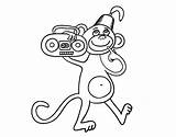 Macaco Circo Colorear Scimmietta Singe Mico Desenho Disegno Cirque Circ Dibuix Acolore Dibuixos Coloritou sketch template
