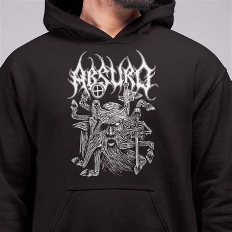 absurd band hoodie absurd asgardsrei artwork hooded sweatshirt pagan black metal merch metal