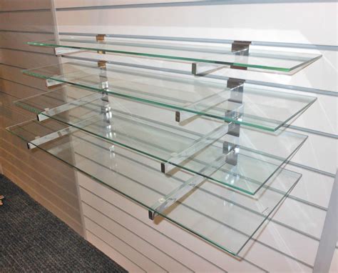 wall mounted glass display shelves shelf ideas