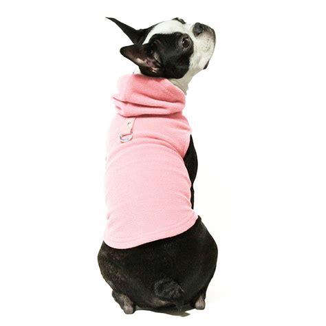 fleece vest hoodie dog harness  gooby pink   day shipping