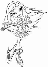 Coloring Pages Bratz Skating Ice sketch template