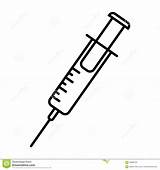 Injection Clipart Icon Syringe Vaccine Symbol Sign Simple Illustration Vector Portal sketch template