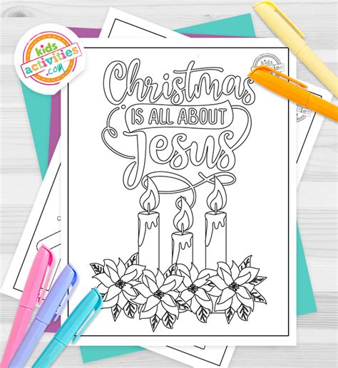 religious christmas coloring pages kids activities blog
