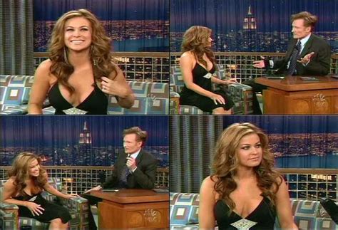 naked carmen electra in late night with conan o brien