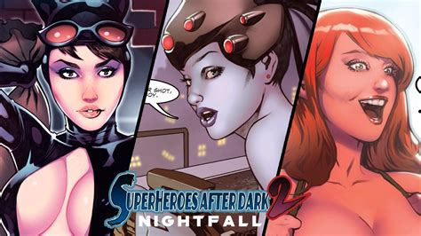 superheroes after dark 2 nightfall xxx anthology comic by shade