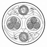 Mandalas Celta Mudkip Spirals Kanada Malvorlagen Symbolism Fluss Spiralen Energie sketch template