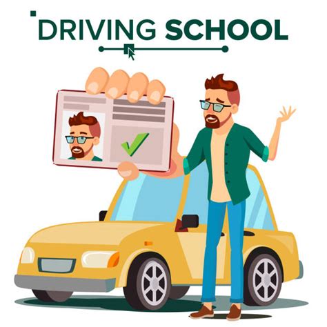 driving school illustrations royalty  vector graphics clip art