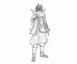 Odyssey Ragnarok Character Coloring Male Cleric Pages Bow Another sketch template