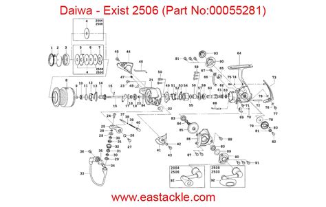 daiwa spinning reel schematics