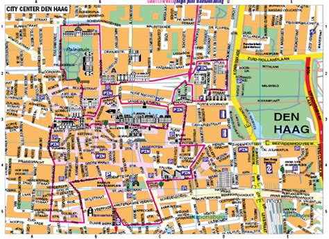 city walk  den haag freebee map