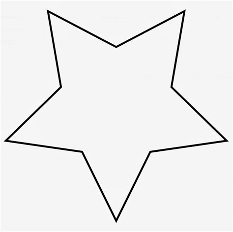 point star outline clipart